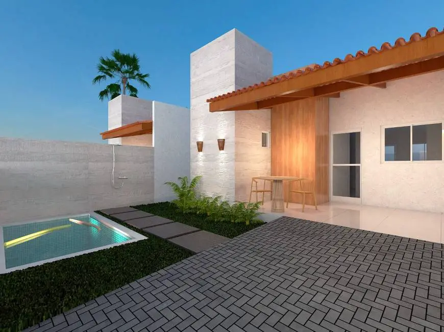Foto 1 de Casa de Condomínio com 2 Quartos à venda, 56m² em Praia de Carapibus, Conde