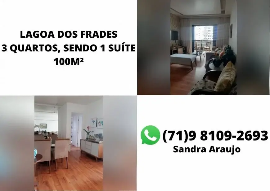 Foto 1 de Apartamento com 3 Quartos à venda, 100m² em Stiep, Salvador