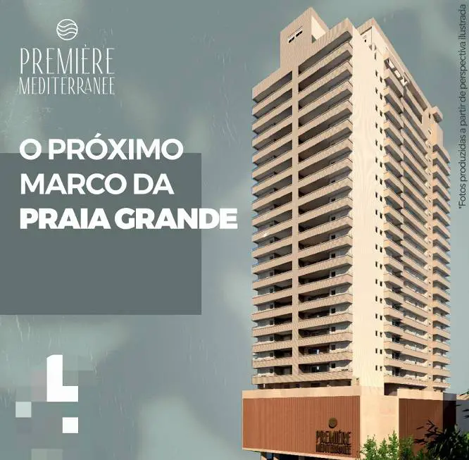 Foto 1 de Apartamento com 4 Quartos à venda, 209m² em Canto do Forte, Praia Grande