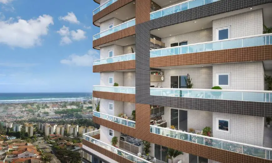 Foto 4 de Apartamento com 2 Quartos à venda, 68m² em Canto do Forte, Praia Grande