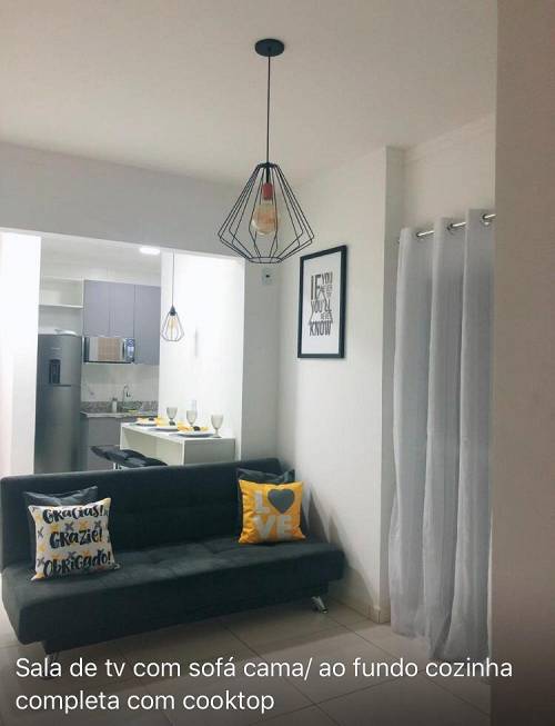 Foto 2 de Apartamento com 1 Quarto à venda, 49m² em Canto do Forte, Praia Grande