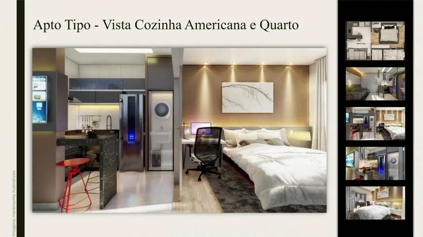 Foto 2 de Apartamento com 1 Quarto à venda, 33m² em São Luíz, Belo Horizonte