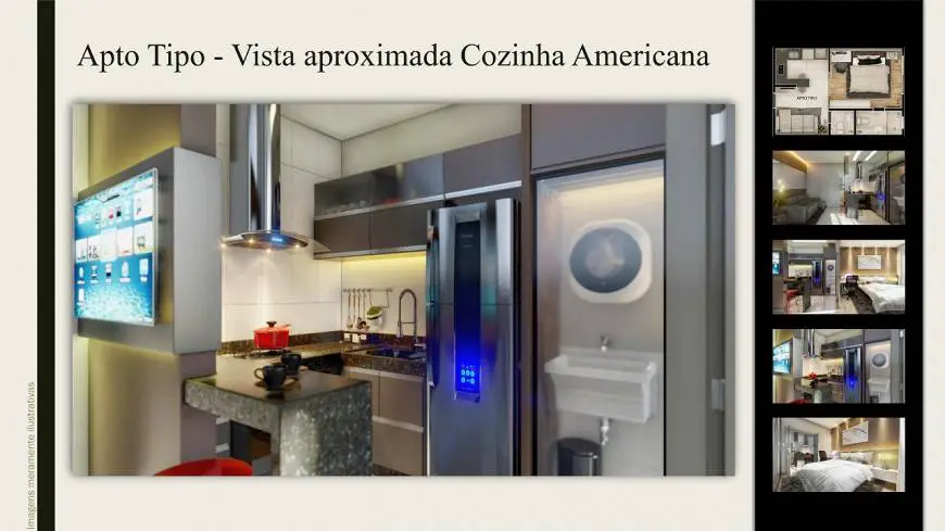Foto 3 de Apartamento com 1 Quarto à venda, 33m² em São Luíz, Belo Horizonte