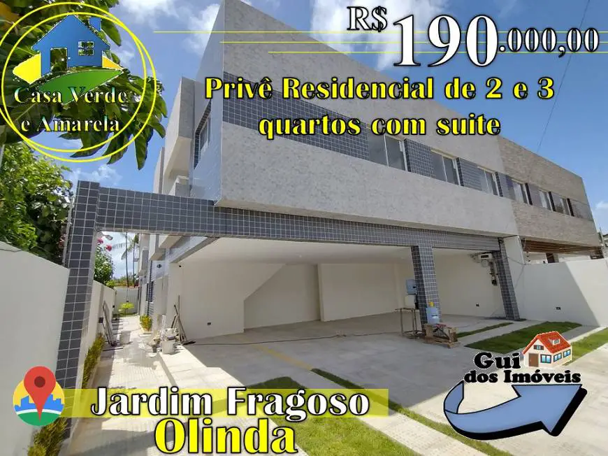 Foto 1 de Apartamento com 2 Quartos à venda, 55m² em Jardim Fragoso, Olinda