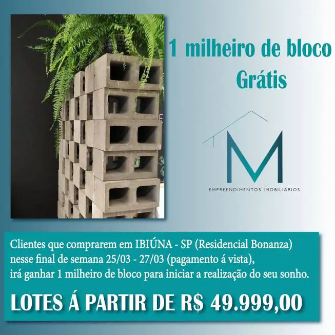 Foto 1 de Lote/Terreno à venda, 1000m² em Jardim Colinas, Pilar do Sul