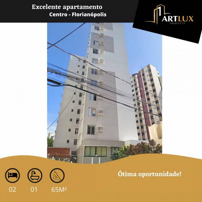 Foto 1 de Apartamento com 2 Quartos à venda, 65m² em Centro, Florianópolis