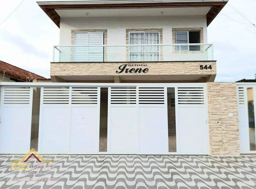 Foto 1 de Casa de Condomínio com 2 Quartos à venda, 60m² em Mirim, Praia Grande