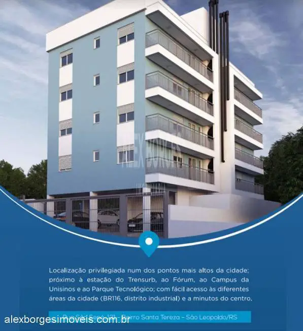 Foto 5 de Apartamento com 2 Quartos à venda, 52m² em Santa Tereza, São Leopoldo