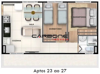 Foto 5 de Apartamento com 2 Quartos à venda, 34m² em Água Rasa, São Paulo