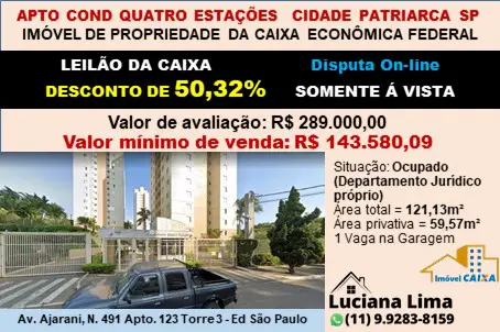 Foto 1 de Apartamento com 3 Quartos à venda, 59m² em Cidade Patriarca, São Paulo