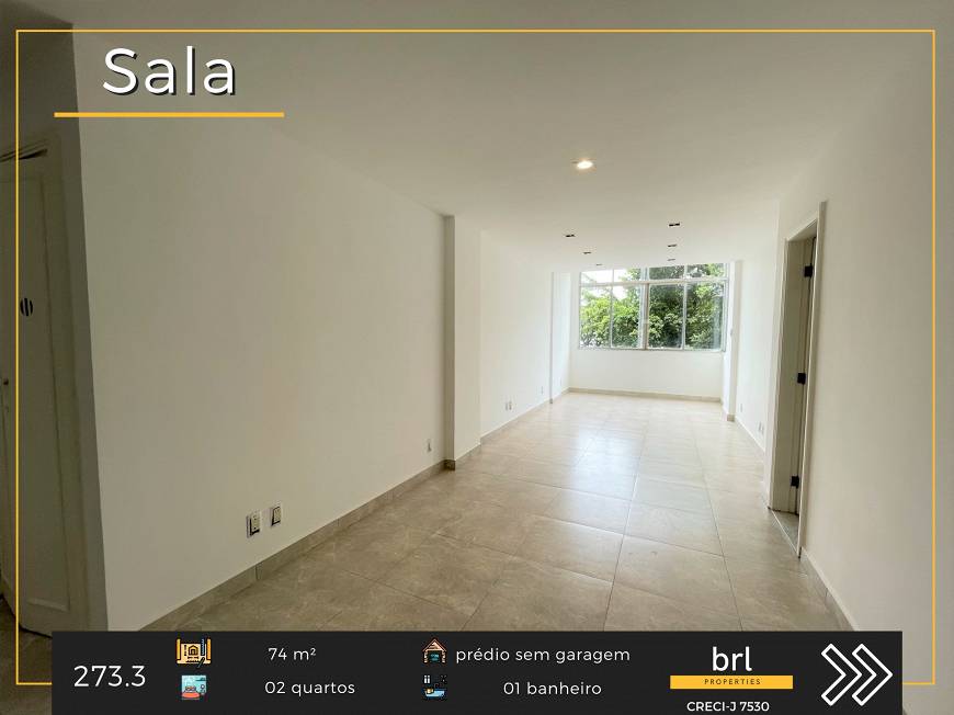 Foto 1 de Apartamento com 2 Quartos para alugar, 74m² em Botafogo, Rio de Janeiro