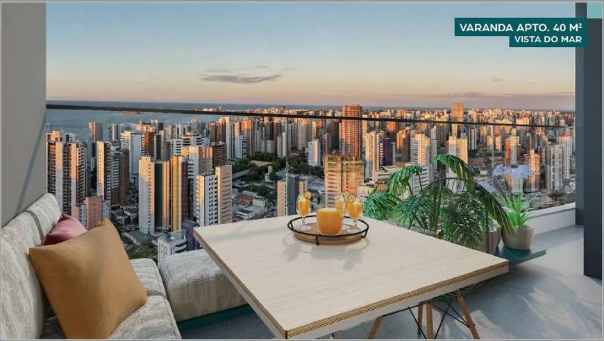 Foto 5 de Apartamento com 1 Quarto à venda, 25m² em Meireles, Fortaleza