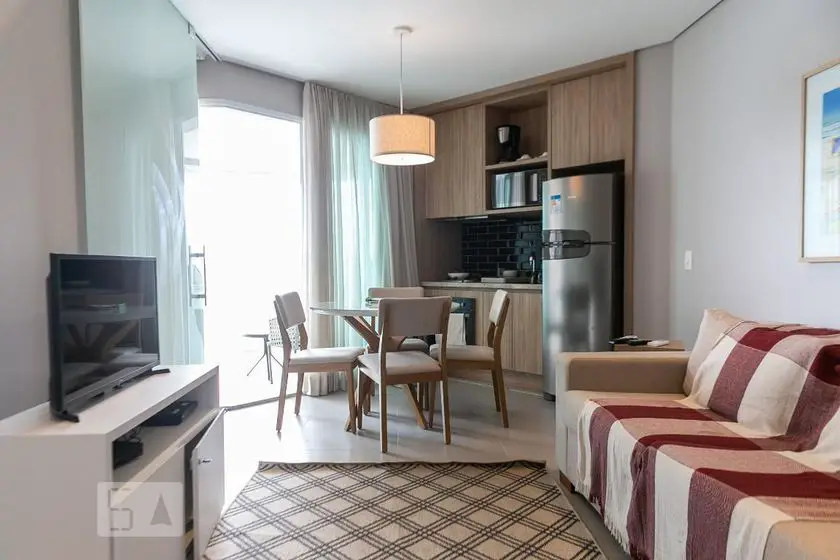 Foto 2 de Apartamento com 1 Quarto para alugar, 45m² em Gonzaga, Santos