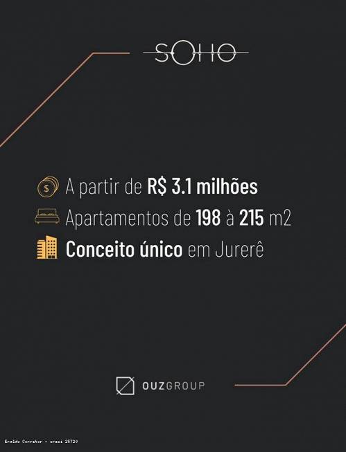 Foto 3 de Apartamento com 3 Quartos à venda, 323m² em Jurerê, Florianópolis