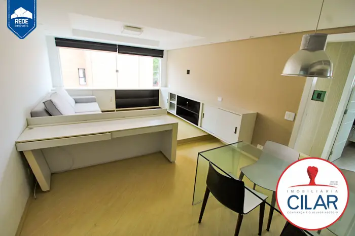 Foto 2 de Apartamento com 1 Quarto para alugar, 47m² em Batel, Curitiba