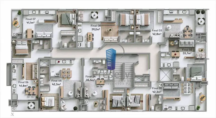Foto 3 de Apartamento com 1 Quarto à venda, 40m² em Bombas, Bombinhas