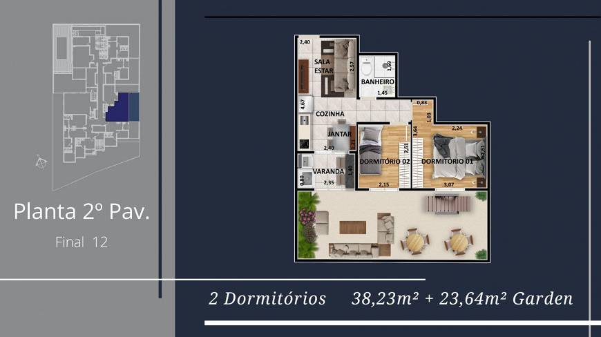 Foto 3 de Apartamento com 2 Quartos à venda, 39m² em Jabaquara, São Paulo