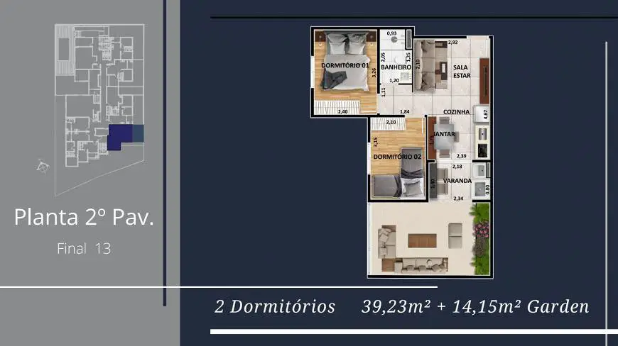 Foto 4 de Apartamento com 2 Quartos à venda, 39m² em Jabaquara, São Paulo