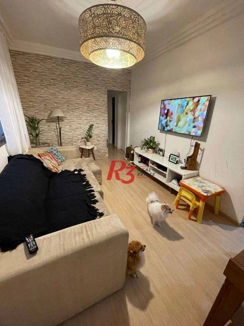 Foto 1 de Apartamento com 3 Quartos para venda ou aluguel, 90m² em Boqueirão, Santos