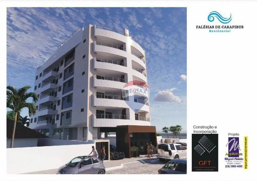 Foto 3 de Apartamento com 3 Quartos à venda, 75m² em Praia de Carapibus, Conde