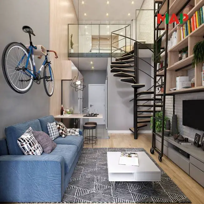 Foto 5 de Apartamento com 1 Quarto à venda, 28m² em Cidade Industrial, Curitiba