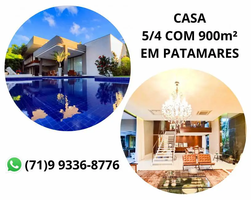 Foto 1 de Casa com 5 Quartos à venda, 900m² em Patamares, Salvador