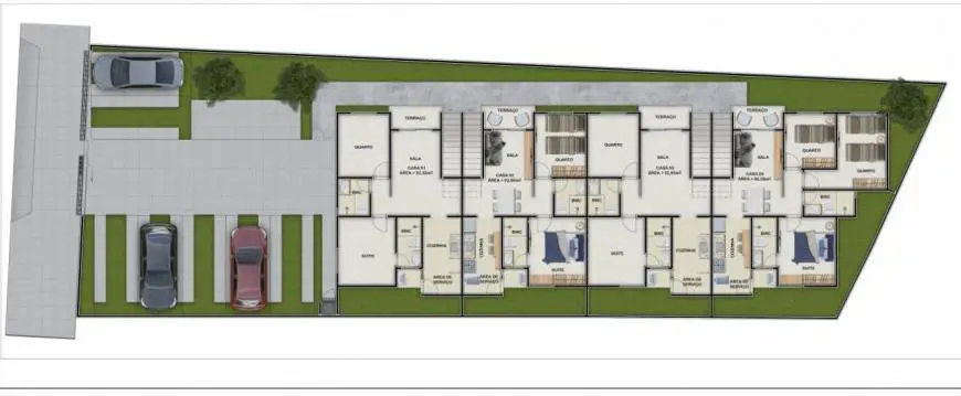 Foto 3 de Casa de Condomínio com 2 Quartos à venda, 56m² em Iputinga, Recife