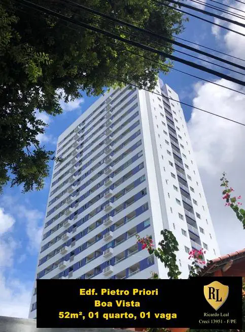 Foto 1 de Apartamento com 1 Quarto para alugar, 52m² em Boa Vista, Recife