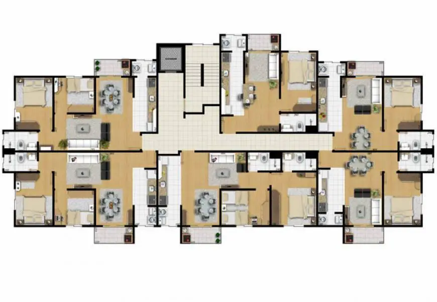 Foto 4 de Apartamento com 1 Quarto à venda, 85m² em Órfãs, Ponta Grossa