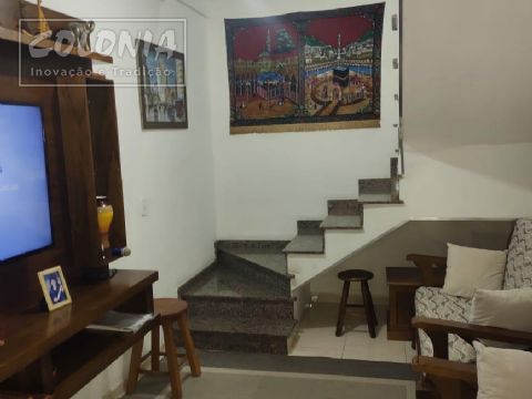 Foto 1 de Sobrado com 3 Quartos à venda, 82m² em Vila Lucinda, Santo André