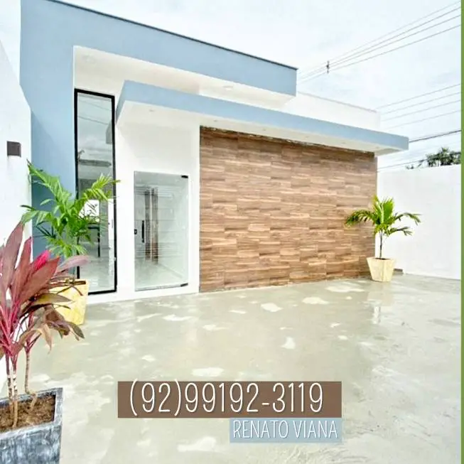 Foto 1 de Casa com 3 Quartos à venda, 75m² em Parque Dez de Novembro, Manaus