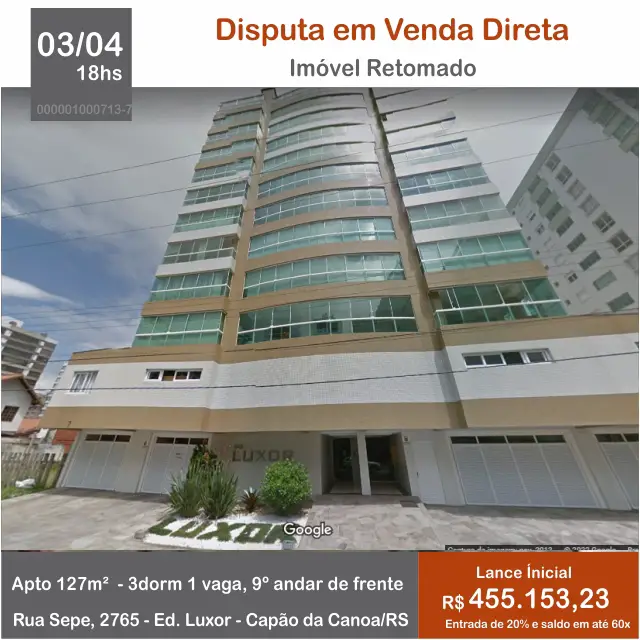 Foto 1 de Apartamento com 3 Quartos à venda, 127m² em Centro, Capão da Canoa