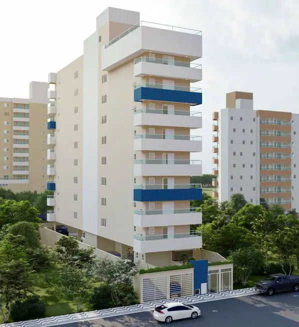 Foto 2 de Apartamento com 1 Quarto à venda, 40m² em Vila Guilhermina, Praia Grande
