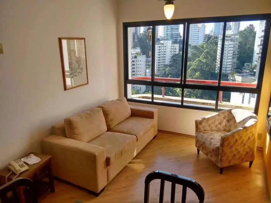 Foto 1 de Apartamento com 1 Quarto para venda ou aluguel, 46m² em Morumbi, São Paulo