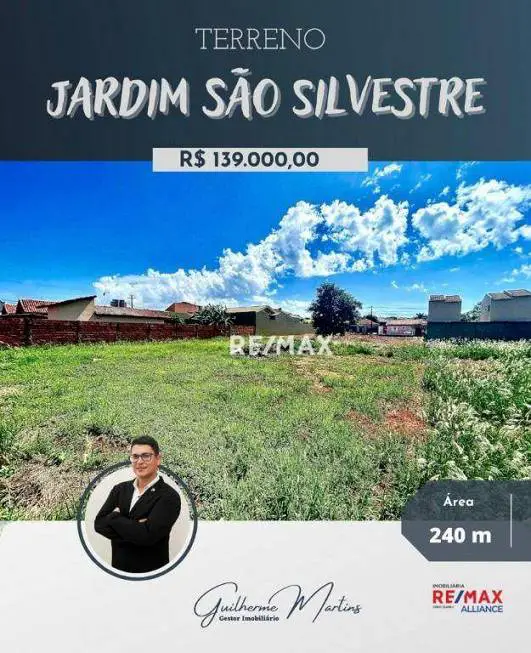 Foto 1 de Lote/Terreno à venda, 240m² em Vila São Silvestre, Ourinhos