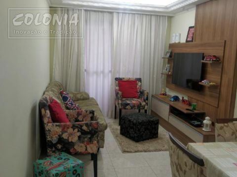 Foto 2 de Apartamento com 3 Quartos à venda, 66m² em Camilópolis, Santo André