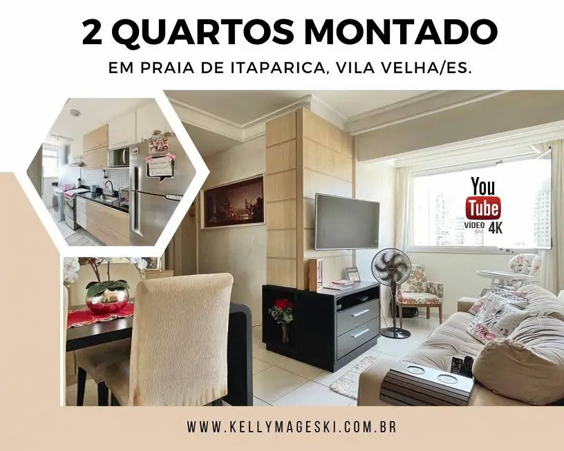 Foto 1 de Apartamento com 2 Quartos à venda, 69m² em Praia de Itaparica, Vila Velha