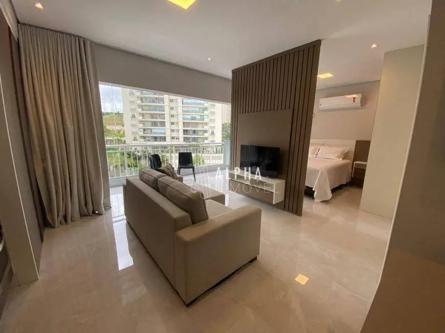 Foto 1 de Apartamento com 1 Quarto para venda ou aluguel, 49m² em Tamboré, Santana de Parnaíba
