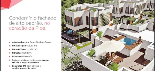Foto 1 de Casa de Condomínio com 3 Quartos à venda, 127m² em , Tibau do Sul