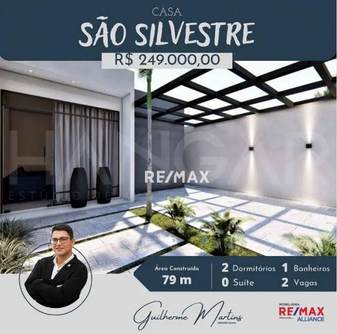 Foto 1 de Casa com 2 Quartos à venda, 79m² em Vila São Silvestre, Ourinhos