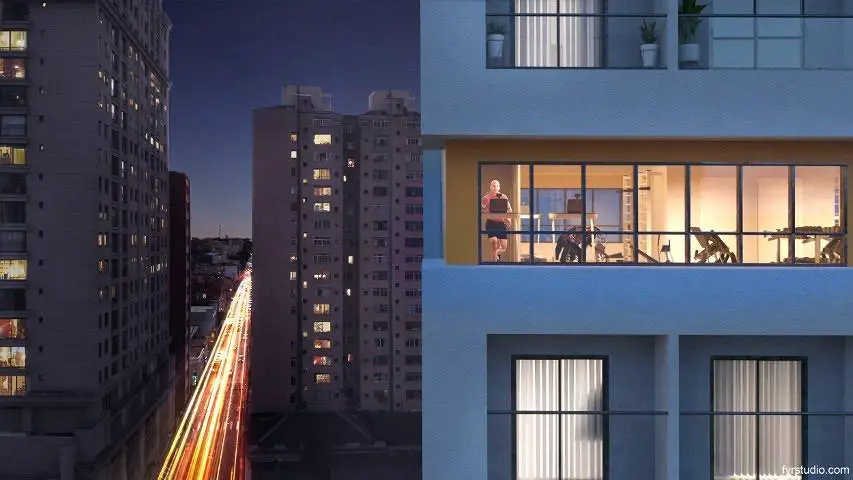 Foto 5 de Apartamento com 1 Quarto à venda, 22m² em Centro, Curitiba
