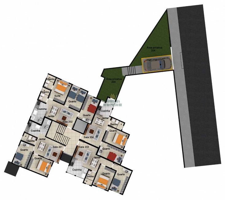 Foto 5 de Apartamento com 2 Quartos à venda, 89m² em Alto dos Caiçaras, Belo Horizonte