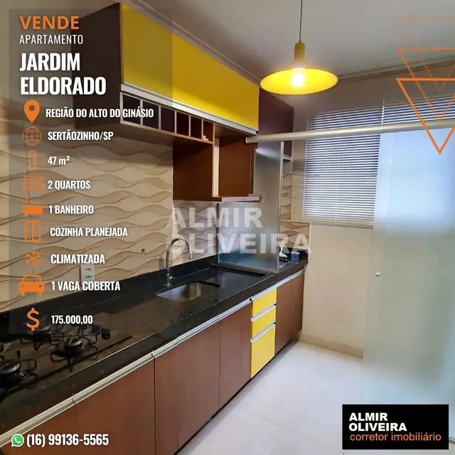 Foto 1 de Apartamento com 2 Quartos à venda, 47m² em Jardim Sumare, Sertãozinho