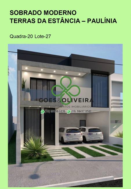 Foto 1 de Casa de Condomínio com 4 Quartos à venda, 245m² em Vila Monte Alegre, Paulínia