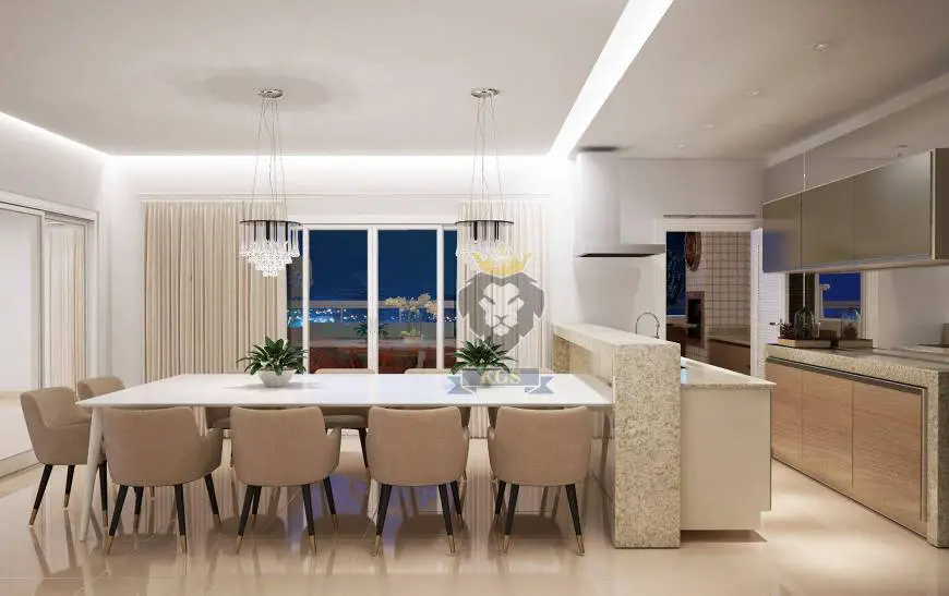 Foto 2 de Apartamento com 3 Quartos à venda, 106m² em Campo da Aviação, Praia Grande