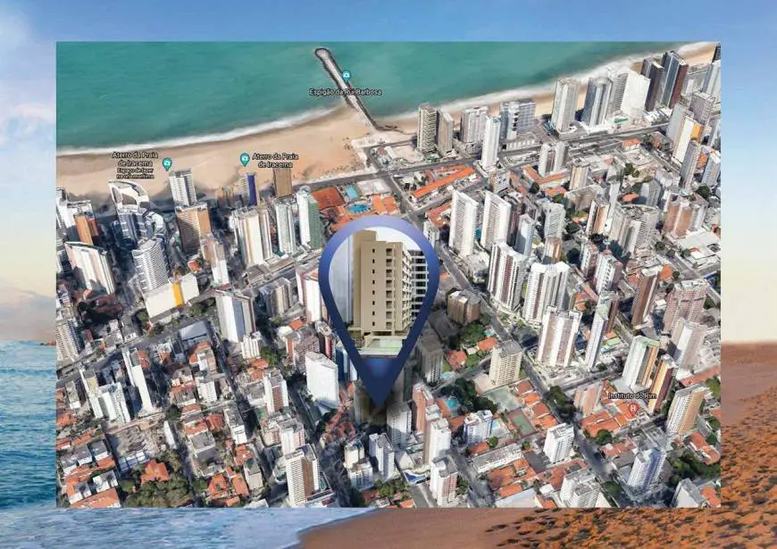 Foto 4 de Apartamento com 1 Quarto à venda, 33m² em Meireles, Fortaleza