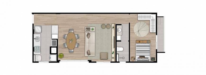 Foto 3 de Apartamento com 2 Quartos à venda, 66m² em Vila Izabel, Curitiba