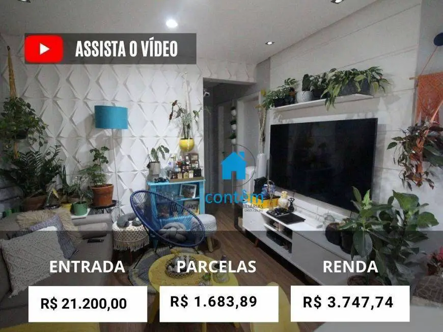 Foto 1 de Apartamento com 2 Quartos à venda, 48m² em Vila Lourdes, Carapicuíba