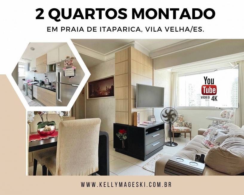 Foto 1 de Apartamento com 2 Quartos à venda, 69m² em Praia de Itaparica, Vila Velha