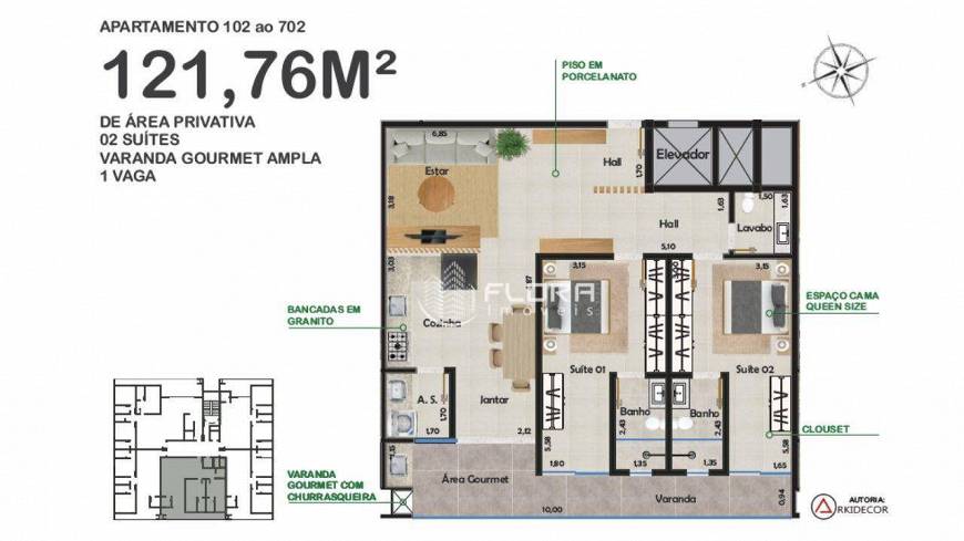 Foto 1 de Apartamento com 2 Quartos à venda, 97m² em Liberdade, Resende